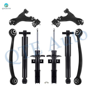 Set of 8 Front Lower Control Arm Ball Joint-Rear Upper Forward Control Arm-Suspension Strut Assembly-Shock Absorber For 2008-2012 Buick Enclave