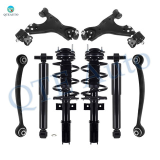 Set of 8 Front Lower Control Arm Ball Joint-Rear Upper Forward Control Arm-Quick Complete Strut-Coil Spring Assembly-Shock Absorber For 2017 GMC Acadia Limited