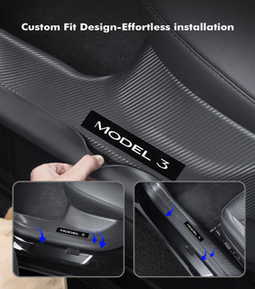 Refresh Edition Door Sill Threshold Strips To 2023-2025 Tesla 3