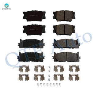 Front Rear Brake Pads for 2007-2017 Toyota Camry, 2008-2018 Toyota Avalon, 2007-2018 Lexus ES350, 2013-2018 Lexus ES300H, Set of 8 Ceramic Brakes Pads