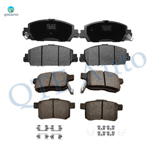 Front Rear Brake Pads for 2013-2017 Honda Accord, Set of 8 Ceramic Brakes Pads