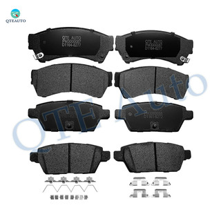 Front Rear Brake Pads for 2006-2013 Mazda 6, 2006-2012 Ford Fusion, 2007-2012 Lincoln MKZ, 2006 Lincoln Zephyr, 2006-2011 Mercury Milan, Set of 8 Ceramic Brakes Pads