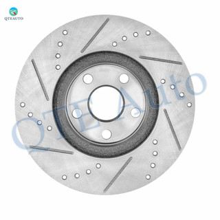 Front Drilled Brake Rotors For 2003-2008 Toyota Corolla/Matrix, 2005-2010 Scion TC, 2000-2005 Toyota Celica, 2003-2008 Pontiac Vibe, 275mm Automotive Replacement Brake Rotors 