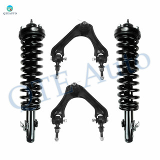 Set of 4 Front Upper Control Arm Ball Joint-Quick Complete Strut-Coil Spring Assembly For 1996-1998 Isuzu Oasis