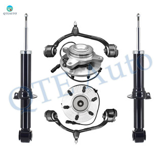 Set of 6 Front Upper Control Arm Ball Joint-Wheel Hub Bearing Assembly-Suspension Strut Assembly For 2003-2006 Ford Expedition V8