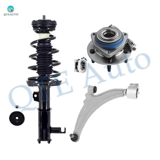 Set of 3 Front Right Lower Control Arm Ball Joint-Wheel Hub Bearing Assembly-Quick Complete Strut-Coil Spring Assembly For 2010 Buick Allure FWD