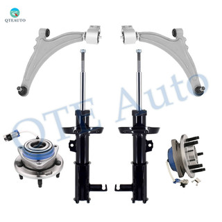 Set of 6 Front Lower Control Arm Ball Joint-Wheel Hub Bearing Assembly-Suspension Strut Assembly For 2010 Buick Allure w/o Electronic Suspension Set of 6 Front Lower Control Arm Ball Joint-Wheel Hub Bearing Assembly-Suspension Strut Assembly For 2010 Buick Allure w/o Electronic Suspension