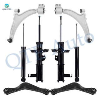 Set of 8 Front Lower Control Arm Ball Joint-Suspension Strut Assembly-Rear Upper Control Arm-Shock Absorber For 2013-2016 Buick Lacrosse FWD
