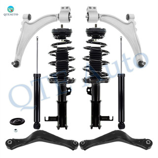 Set of 8 Front Lower Control Arm Ball Joint-Quick Complete Strut-Coil Spring Assembly-Rear Upper Control Arm-Shock Absorber For 2013-2015 Chevrolet Malibu Set of 8 Front Lower Control Arm Ball Joint-Quick Complete Strut-Coil Spring Assembly-Rear Upper Control Arm-Shock Absorber For 2013-2015 Chevrolet Malibu