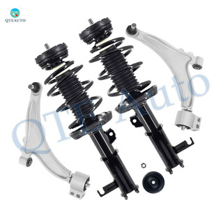 Set of 4 Front Lower Control Arm Ball Joint-Quick Complete Strut-Coil Spring Assembly For 2013 Chevrolet Malibu