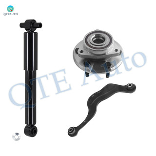 Set of 3 Rear Right Upper Rearward Control Arm-Wheel Hub Bearing Assembly-Shock Absorber For 2008-2017 Buick Enclave Monotube Performance Upgrade