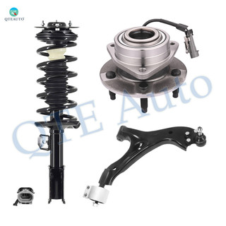 Set of 3 Front Right Lower Control Arm Ball Joint-Wheel Hub Bearing Assembly-Quick Complete Strut-Coil Spring Assembly For 2002-2005 Saturn VUE V6