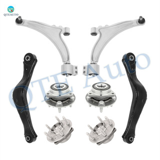 Set of 8 Front Lower Control Arm Ball Joint-Wheel Hub Bearing Assembly-Rear Upper Control Arm-Wheel Hub Bearing Assembly For 2013-2017 Buick Regal