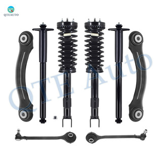 Set of 8 Front Lower Forward Control Arm Ball Joint-Quick Complete Strut-Coil Spring Assembly-Rear Upper Forward Control Arm-Complete Shock Absorber Kit For 2005-2010 Chrysler 300