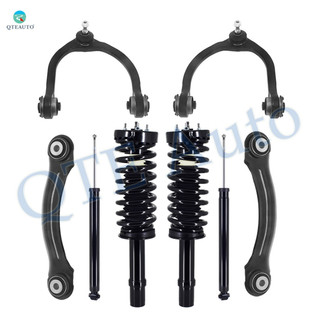 Set of 8 Front Upper Control Arm Ball Joint-Quick Complete Strut-Coil Spring Assembly-Rear Upper Forward Control Arm-Shock Absorber For 2005-2008 Dodge Magnum