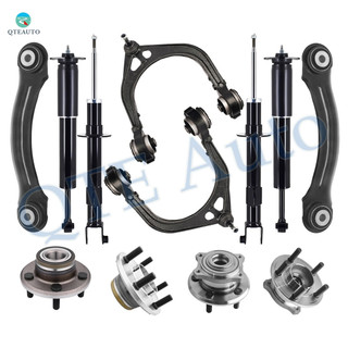 Set of 12 Front Upper Control Arm Ball Joint-Rear Upper Forward Control Arm-Wheel Hub Bearing Assembly-Suspension Strut Assembly-Shock Absorber For 2005-2008 Dodge Magnum RWD