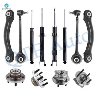 Set of 12 Front Lower Forward Control Arm Ball Joint-Rear Upper Forward Control Arm-Wheel Hub Bearing Assembly-Suspension Strut Assembly-Shock Absorber For 2006-2009 Dodge Charger