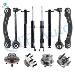 Set of 12 Front Lower Forward Control Arm Ball Joint-Rear Upper Forward Control Arm-Wheel Hub Bearing-Suspension Strut-Complete Shock Absorber Kit For 2006-2009 Dodge Charger