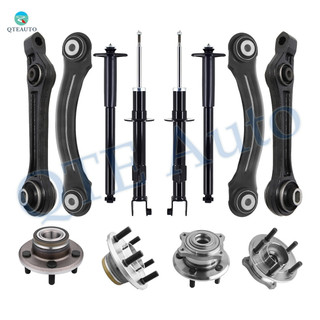 Set of 12 Front Lower Rearward-Rear Upper Forward Control Arm-Wheel Hub Bearing Assembly-Suspension Strut Assembly-Complete Shock Absorber Kit For 2005-2009 Chrysler 300