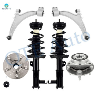 Set of 6 Front Lower Control Arm Ball Joint-Wheel Hub Bearing Assembly-Quick Complete Strut-Coil Spring Assembly For 2011 Buick Regal