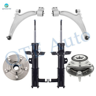 Set of 6 Front Lower Control Arm Ball Joint-Wheel Hub Bearing Assembly-Suspension Strut Assembly For 2013-2015 Chevrolet Malibu