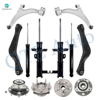 Set of 12 Front Lower Control Arm Ball Joint-Wheel Hub Bearing-Suspension Strut Assembly-Rear Upper Control Arm-Wheel Hub Bearing-Shock Absorber For 2013 Chevrolet Malibu