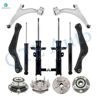 Set of 12 Front Lower Control Arm Ball Joint-Wheel Hub Bearing-Suspension Strut Assembly-Rear Upper Control Arm-Wheel Hub Bearing-Shock Absorber For 2013 Chevrolet Malibu