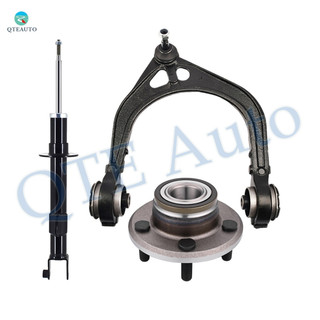 Set of 3 Front Left Upper Control Arm Ball Joint-Wheel Hub Bearing Assembly-Suspension Strut Assembly For 2005-2010 Chrysler 300 RWD