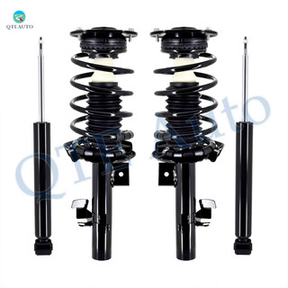 Set 4 Front Quick Complete Strut-Coil Spring-Rear Shock For 2008-2010 Volvo V70 w/ Suspension Codes 36, 37