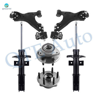 Set of 6 Front Lower Control Arm Ball Joint-Wheel Hub Bearing Assembly-Suspension Strut Assembly For 2008-2012 Buick Enclave