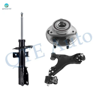 Set of 3 Front Left Lower Control Arm Ball Joint-Wheel Hub Bearing Assembly-Suspension Strut Assembly For 2013-2017 Buick Enclave