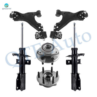 Set of 3 Front Lower Control Arm Ball Joint-Wheel Hub Bearing Assembly-Suspension Strut Assembly For 2017 GMC Acadia Limited