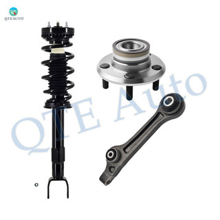 Set of 3 Front Lower Rearward Control Arm-Wheel Hub Bearing Assembly-Quick Complete Strut-Coil Spring Assembly For 2012-2014 Chrysler 300