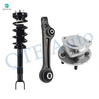 Set of 3 Front Lower Rearward Control Arm-Wheel Hub Bearing Assembly-Quick Complete Strut-Coil Spring Assembly For 2012-2023 Chrysler 300