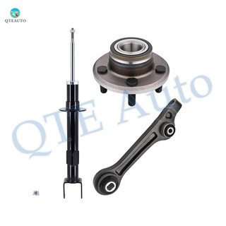 Set of 3 Front Lower Rearward Control Arm-Wheel Hub Bearing Assembly-Suspension Strut Assembly For 2012-2014 Dodge Charger