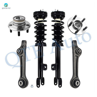 Set of 6 Front Lower Rearward Control Arm-Wheel Hub Bearing Assembly-Quick Complete Strut-Coil Spring Assembly For 2011 Dodge Charger