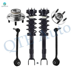 Set of 6 Front Lower Forward Control Arm Ball Joint-Wheel Hub Bearing Assembly-Quick Complete Strut-Coil Spring Assembly For 2011 2012 Chrysler 300