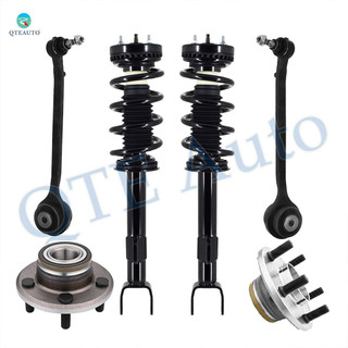 Set of 6 Front Lower Forward Control Arm Ball Joint-Wheel Hub Bearing Assembly-Quick Complete Strut-Coil Spring Assembly For 2011 Chrysler 300
