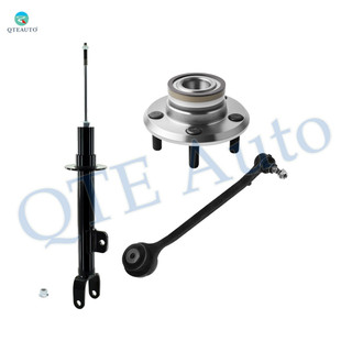 Set of 3 Front Left Lower Forward Control Arm Ball Joint-Wheel Hub Bearing Assembly-Suspension Strut Assembly For 2011 Dodge Challenger