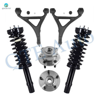 Set of 6 Front Lower Control Arm Ball Joint-Wheel Hub Bearing Assembly-Quick Complete Strut-Coil Spring Assembly For 2005-2008 Dodge Magnum