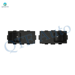 Pair of 2 Rear Left-Right Power Window Switch Replacement For 2007-2013 GMC Yukon XL 2500 1 Button