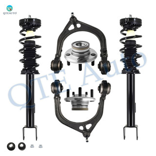 Set of 6 Front Upper Control Arm Ball Joint-Wheel Hub Bearing Assembly-Quick Complete Strut-Coil Spring Assembly For 2011-2014 Dodge Challenger