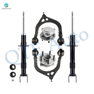 Set of 6 Front Upper Control Arm Ball Joint-Wheel Hub Bearing Assembly-Suspension Strut Assembly Replacement For 2015-2020 Dodge Charger