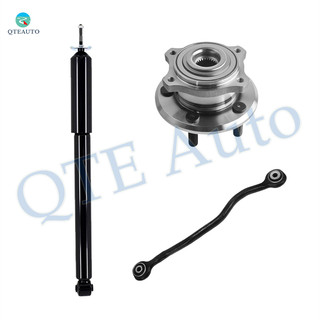 Set of 3 Rear Left Lower Rearward Control Arm-Wheel Hub Bearing Assembly-Shock Absorber For 2006-2009 Dodge Charger