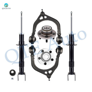 Set of 6 Front Upper Control Arm Ball Joint-Wheel Hub Bearing Assembly-Suspension Strut Assembly For 2013 2014 Dodge Challenger