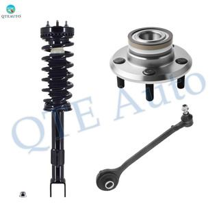 Set of 3 Front Right Lower Forward Control Arm Ball Joint-Wheel Hub Bearing Assembly-Quick Complete Strut-Coil Spring Assembly Replacement For 2007-2010 Dodge Charger