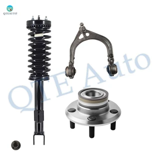 Set of 3 Front Right Upper Control Arm Ball Joint-Wheel Hub Bearing Assembly-Quick Complete Strut-Coil Spring Assembly Replacement For 2005-2008 Chrysler 300