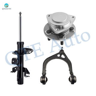 Set of 3 Front Left Upper Control Arm Ball Joint-Wheel Hub Bearing Assembly-Suspension Strut Assembly Replacement For 2016 Chrysler 300