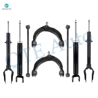 Set of 8 Front Upper Control Arm Ball Joint-Suspension Strut Assembly-Rear Lower Rearward Control Arm-Shock Absorber Replacement For 2011-2015 Jeep Grand Cherokee