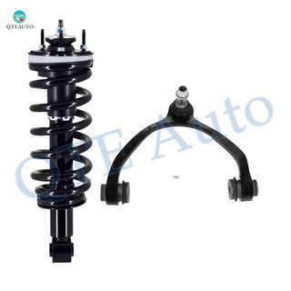 Front Left Upper Control Arm Ball Joint-Quick Complete Strut-Coil Spring Assembly Replacement For 2003-2011 Mercury Grand Marquis w/ Police or Taxi Package